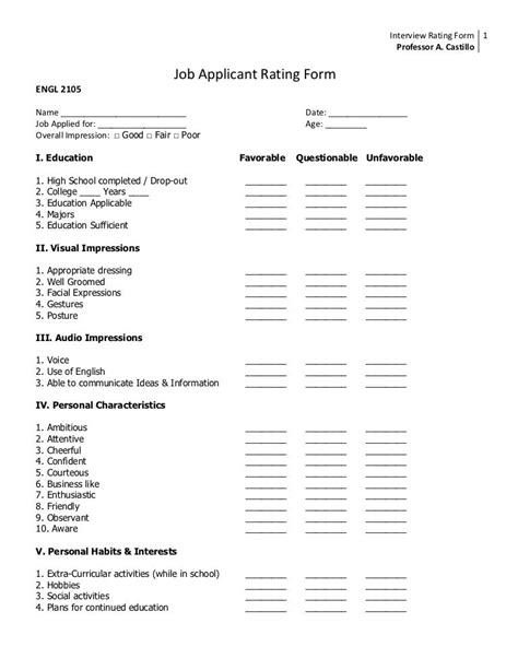 JOB OBJECTIVE WORKSHEET The questions below can help you determine what your job objectives should state what type of employment you are seeking; what you can offer the company; where you want to go with this position. . Which portion of the job rating worksheet should be completed